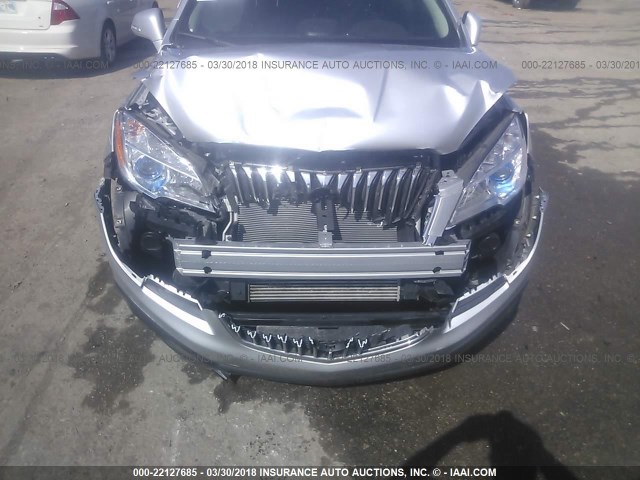 KL4CJCSB0GB709532 - 2016 BUICK ENCORE SILVER photo 6