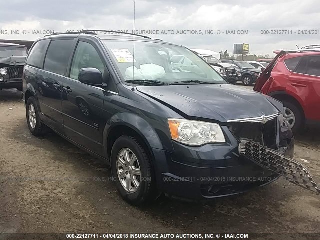 2A8HR54P18R822457 - 2008 CHRYSLER TOWN & COUNTRY TOURING Dark Blue photo 1