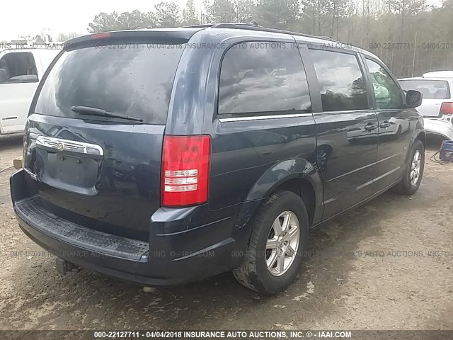 2A8HR54P18R822457 - 2008 CHRYSLER TOWN & COUNTRY TOURING Dark Blue photo 4