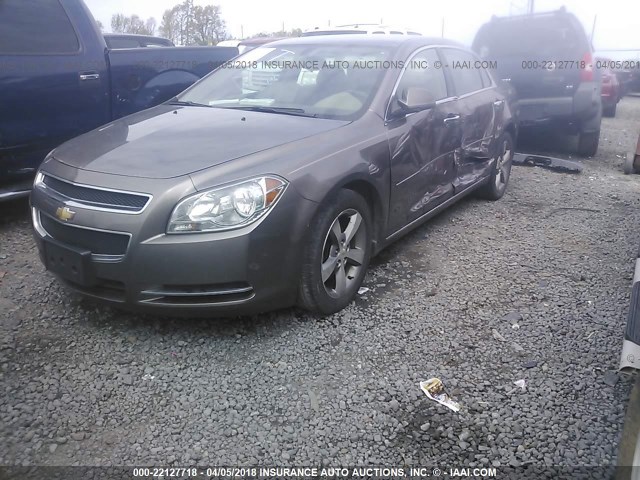 1G1ZC5E03CF103945 - 2012 CHEVROLET MALIBU 1LT Qəhvəyi foto 2