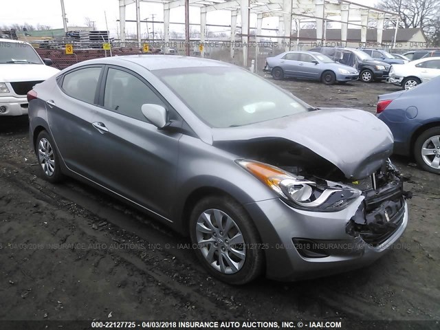 KMHDH4AE1CU450812 - 2012 HYUNDAI ELANTRA GLS/LIMITED GRAY photo 1