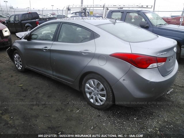 KMHDH4AE1CU450812 - 2012 HYUNDAI ELANTRA GLS/LIMITED GRAY photo 3