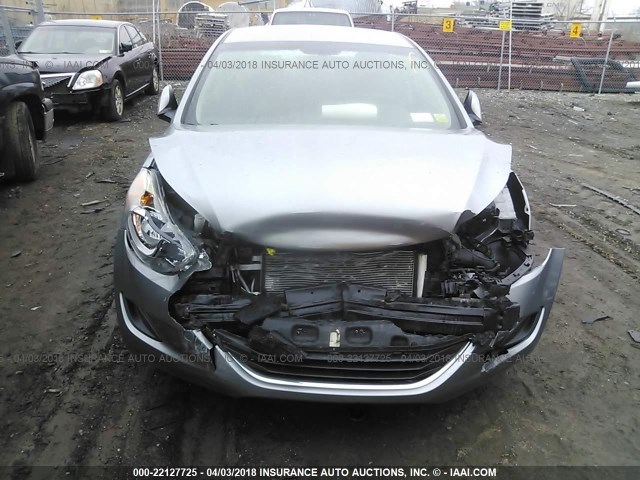 KMHDH4AE1CU450812 - 2012 HYUNDAI ELANTRA GLS/LIMITED GRAY photo 6