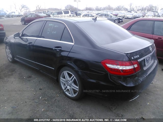 WDDHF8HB5AA228566 - 2010 MERCEDES-BENZ E 350 4MATIC BLACK photo 3