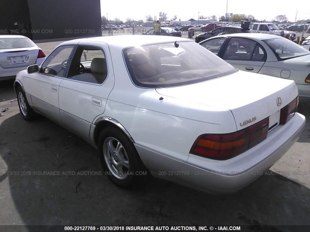 JT8UF11E5P0148282 - 1993 LEXUS LS 400 WHITE photo 3