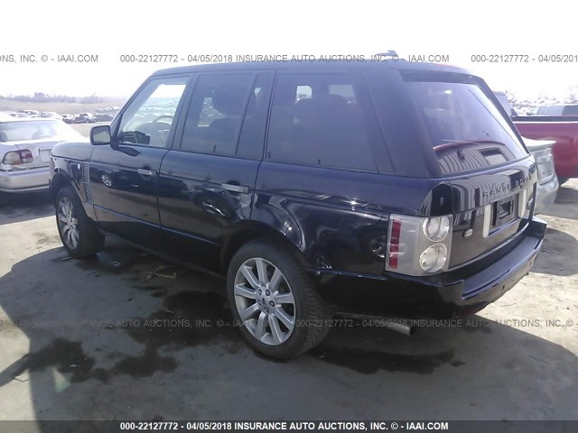 SALMF13476A235415 - 2006 LAND ROVER RANGE ROVER SUPERCHARGED BLACK photo 3