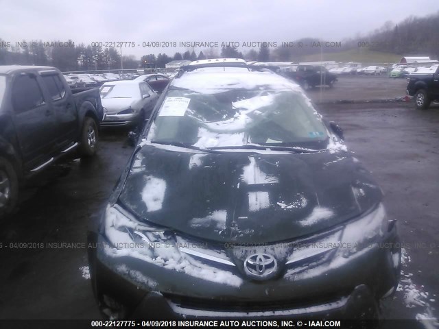 JTMDFREV9D5013489 - 2013 TOYOTA RAV4 LIMITED GREEN photo 6