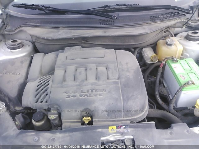 2A8GF68XX7R333476 - 2007 CHRYSLER PACIFICA TOURING SILVER photo 10