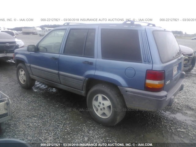 1J4GZ58S2SC678512 - 1995 JEEP GRAND CHEROKEE LAREDO BLUE photo 3