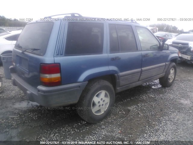 1J4GZ58S2SC678512 - 1995 JEEP GRAND CHEROKEE LAREDO BLUE photo 4