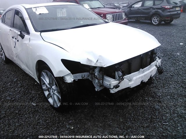 JM1GJ1V50G1463203 - 2016 MAZDA 6 TOURING WHITE photo 6