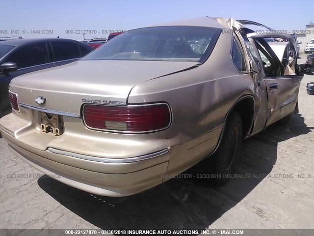 1G1BL52W9TR103151 - 1996 CHEVROLET CAPRICE CLASSIC GOLD photo 4