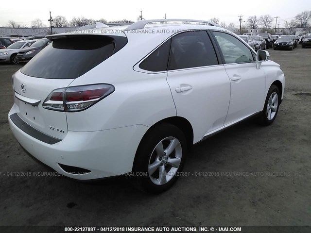 2T2BK1BA9EC250943 - 2014 LEXUS RX 350/BASE/F SPORT WHITE photo 4