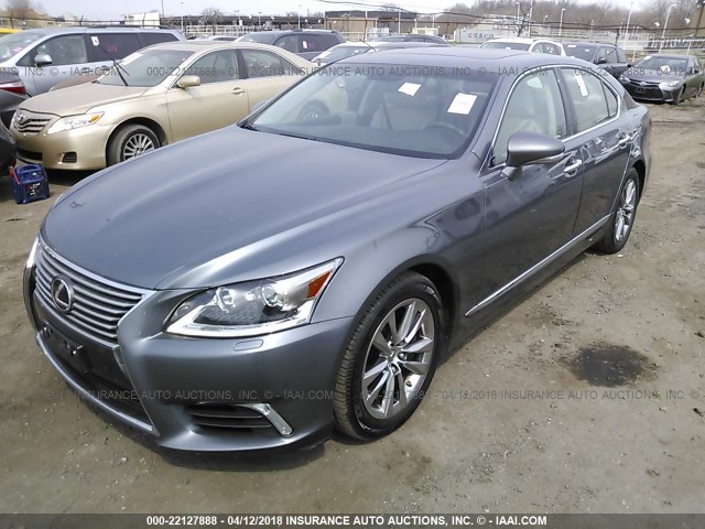 JTHCL5EF6F5023629 - 2015 LEXUS LS 460 GRAY photo 2