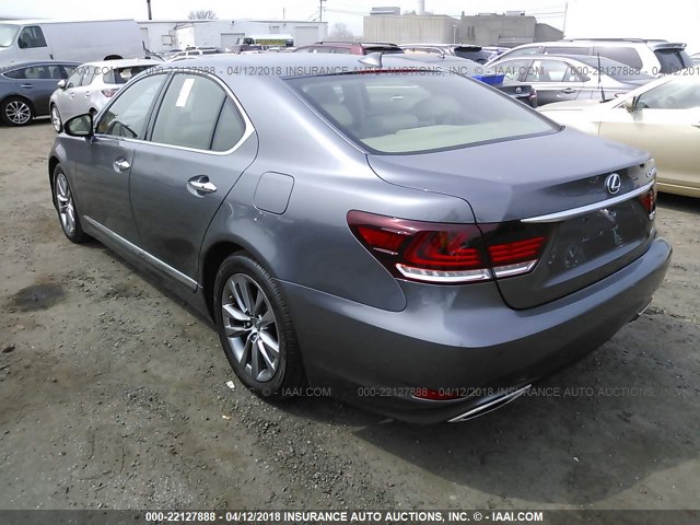 JTHCL5EF6F5023629 - 2015 LEXUS LS 460 GRAY photo 3