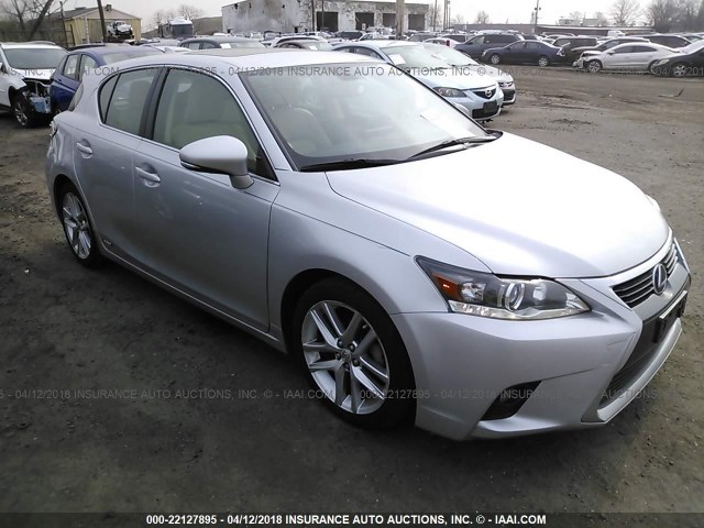 JTHKD5BH6F2221451 - 2015 LEXUS CT 200 SILVER photo 1