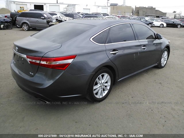 4T1BK1EB2EU132420 - 2014 TOYOTA AVALON PREMIUM/TOURING/LIMITED GRAY photo 4