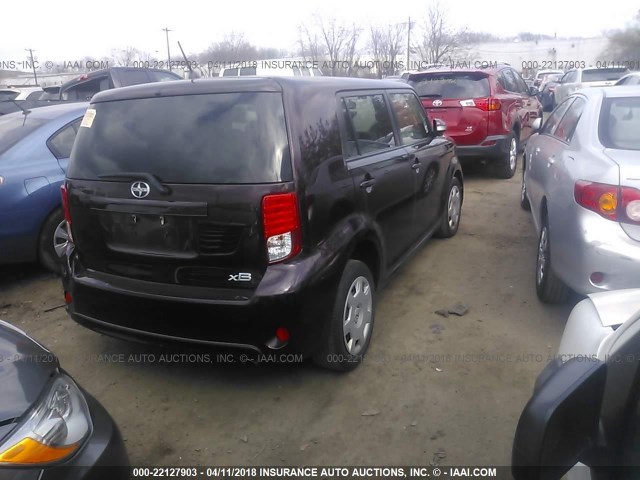 JTLZE4FE2EJ064209 - 2014 TOYOTA SCION XB MAROON photo 4