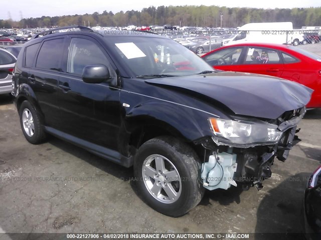 JA4AS2AW4AZ011040 - 2010 MITSUBISHI OUTLANDER ES შავი ფოტო 1