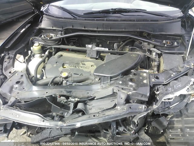 JA4AS2AW4AZ011040 - 2010 MITSUBISHI OUTLANDER ES შავი ფოტო 10