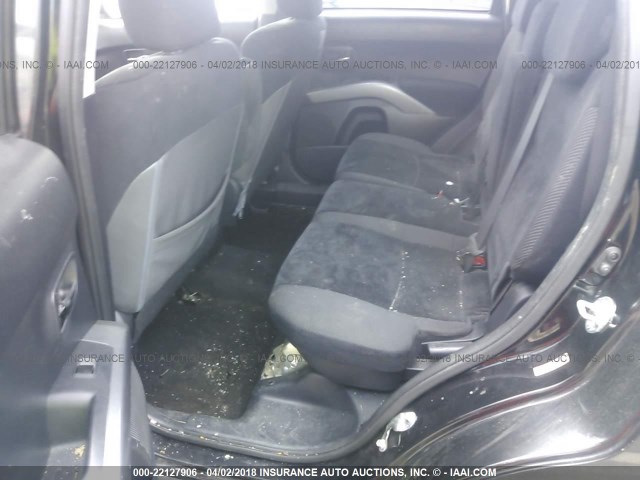 JA4AS2AW4AZ011040 - 2010 MITSUBISHI OUTLANDER ES შავი ფოტო 8