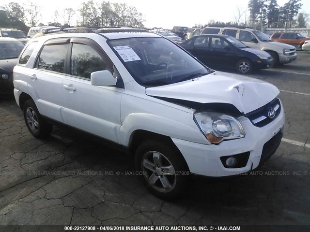 KNDJF723X97638098 - 2009 KIA SPORTAGE LX/EX WHITE photo 1