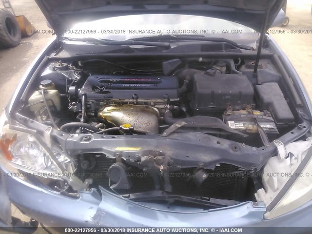 4T1BE32K53U709414 - 2003 TOYOTA CAMRY LE/XLE/SE BLUE photo 10