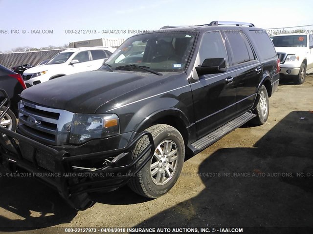 1FMJU1K56CEF17698 - 2012 FORD EXPEDITION LIMITED BLACK photo 2