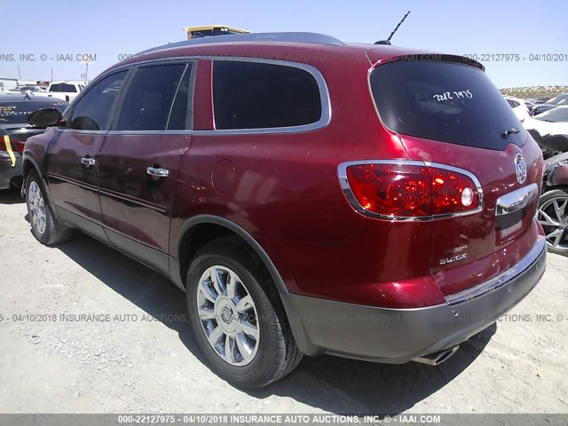 5GAKRCED6CJ119652 - 2012 BUICK ENCLAVE MAROON photo 3