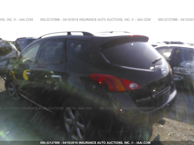 JN8AZ18W89W139428 - 2009 NISSAN MURANO S/SL/LE BLACK photo 3