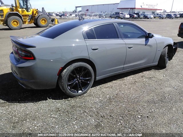 2C3CDXCT1HH539965 - 2017 DODGE CHARGER R/T GRAY photo 4