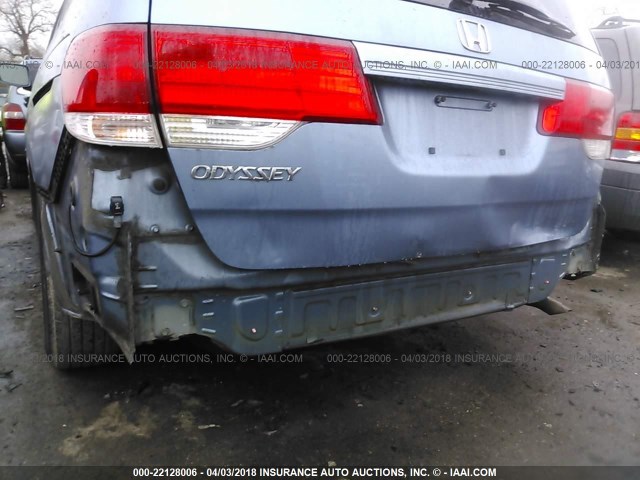 5FNRL38729B024137 - 2009 HONDA ODYSSEY EXL ლურჯი ფოტო 6