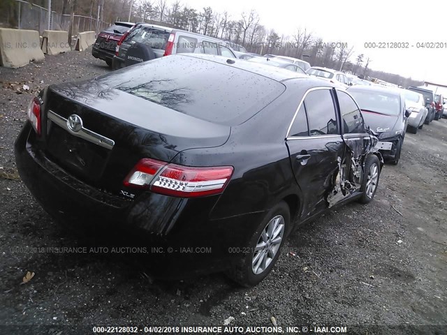 4T1BF3EK4AU512692 - 2010 TOYOTA CAMRY SE/LE/XLE BLACK photo 4