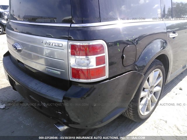 2FMHK6DT8ABA63198 - 2010 FORD FLEX LIMITED BLACK photo 6