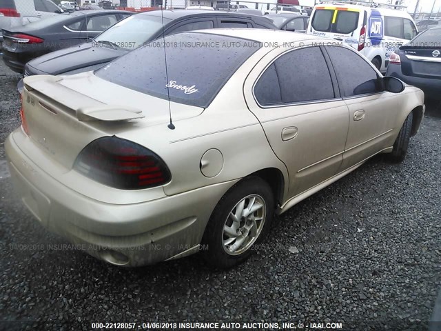 1G2NF52EX4M706440 - 2004 PONTIAC GRAND AM SE1 GOLD photo 4