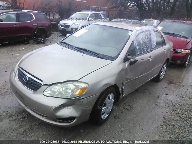 1NXBR30E15Z408739 - 2005 TOYOTA COROLLA CE/LE/S BEIGE photo 2