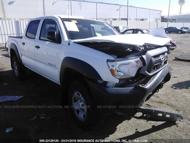 5TFJX4GN8DX025119 - 2013 TOYOTA TACOMA DOUBLE CAB თეთრი ფოტო 1