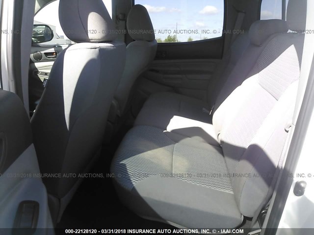 5TFJX4GN8DX025119 - 2013 TOYOTA TACOMA DOUBLE CAB თეთრი ფოტო 8