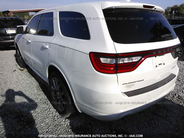 1C4RDHDG6FC740452 - 2015 DODGE DURANGO LIMITED WHITE photo 3