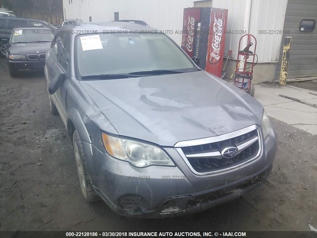 4S4BP60C397336985 - 2009 SUBARU OUTBACK SILVER photo 6