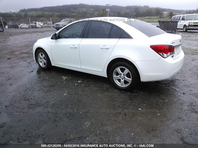 1G1PE5SC8C7116507 - 2012 CHEVROLET CRUZE LT WHITE photo 3