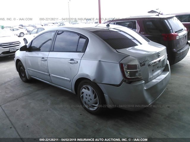 3N1AB6AP9AL654337 - 2010 NISSAN SENTRA 2.0/2.0S/SR/2.0SL SILVER photo 3