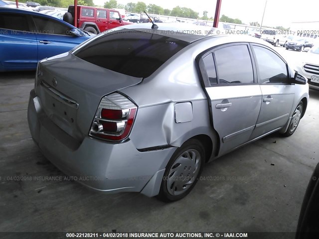 3N1AB6AP9AL654337 - 2010 NISSAN SENTRA 2.0/2.0S/SR/2.0SL SILVER photo 4