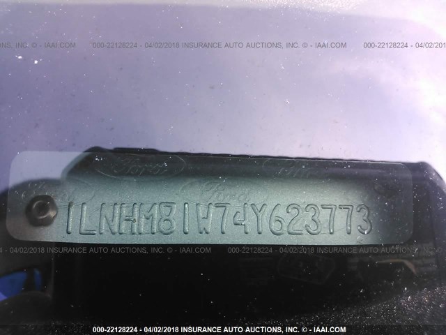 1LNHM81W74Y623773 - 2004 LINCOLN TOWN CAR EXECUTIVE/SIGNATURE თეთრი ფოტო 9