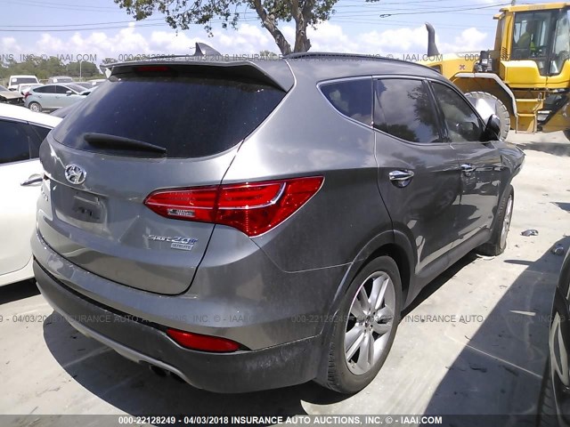 5XYZW4LA5FG245302 - 2015 HYUNDAI SANTA FE SPORT  GRAY photo 4