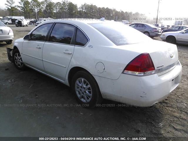 2G1WS551069397512 - 2006 CHEVROLET IMPALA POLICE WHITE photo 3