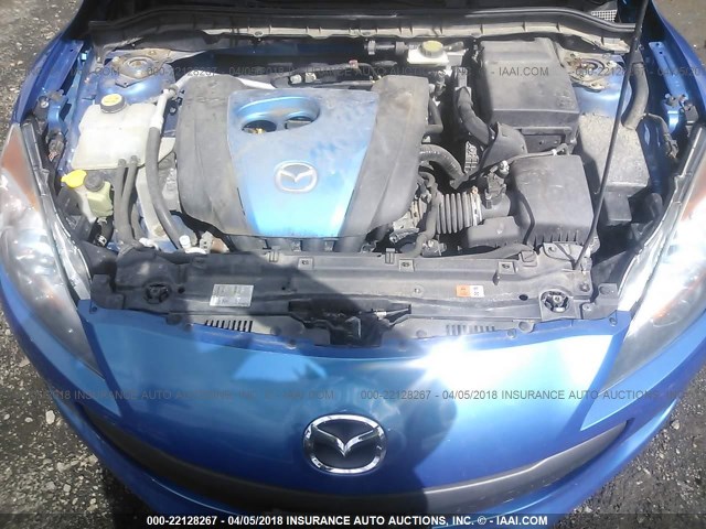 JM1BL1V87C1661382 - 2012 MAZDA 3 I BLUE photo 10