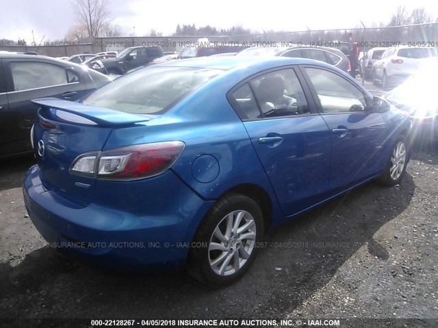 JM1BL1V87C1661382 - 2012 MAZDA 3 I BLUE photo 4