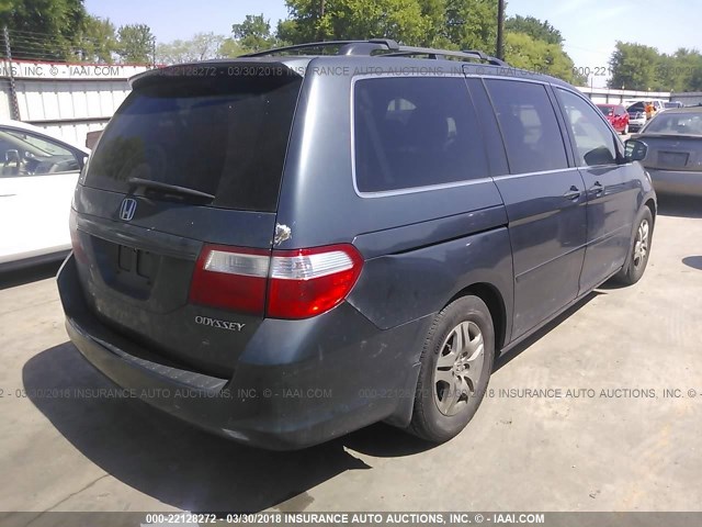 5FNRL38735B068643 - 2005 HONDA ODYSSEY EXL ლურჯი ფოტო 4