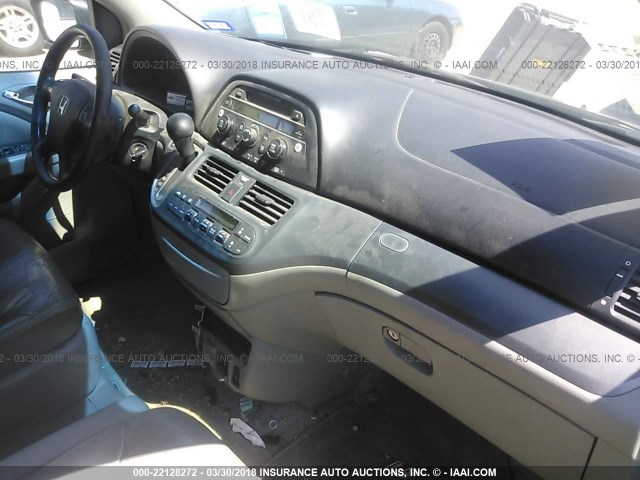 5FNRL38735B068643 - 2005 HONDA ODYSSEY EXL ლურჯი ფოტო 5